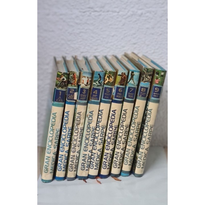 Gran Enciclopedia Médica Sarpe. 9 TOMOS (Obra Completa)